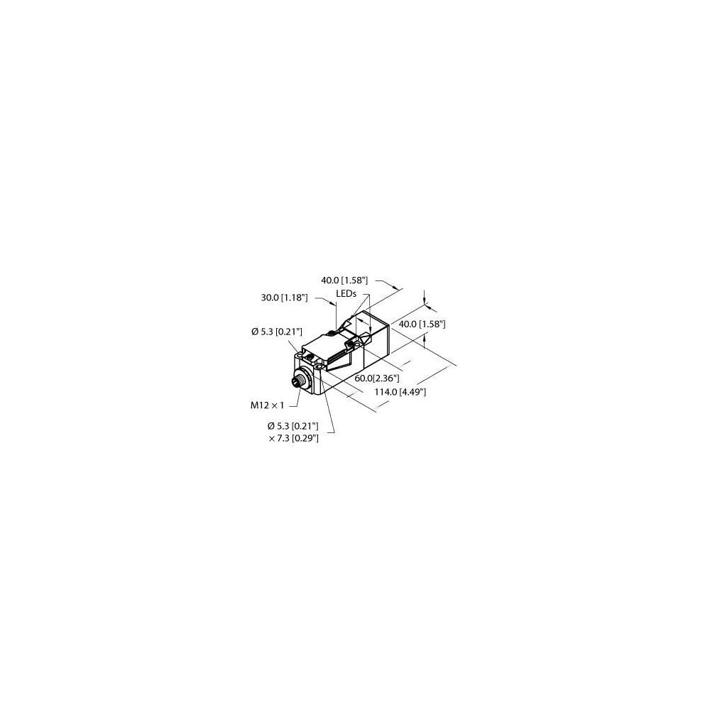 TURCK NI40U-CP40-VP4X2-H11 INDUCTIEVE SENSOR MET VERHOOG (1pc)