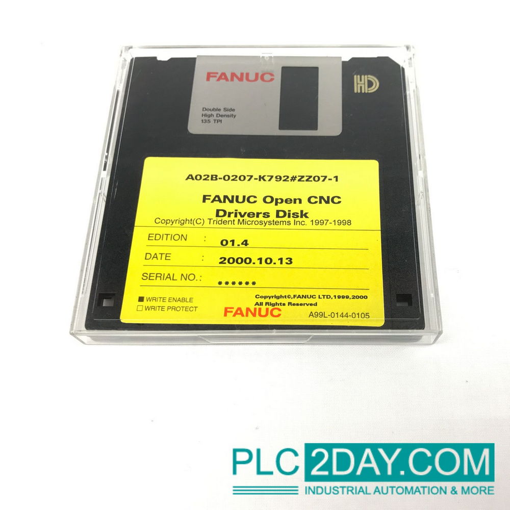 FANUC A02B-0207-K792#ZZ07-1 Open CNC Drivers Disk Edition 01.4