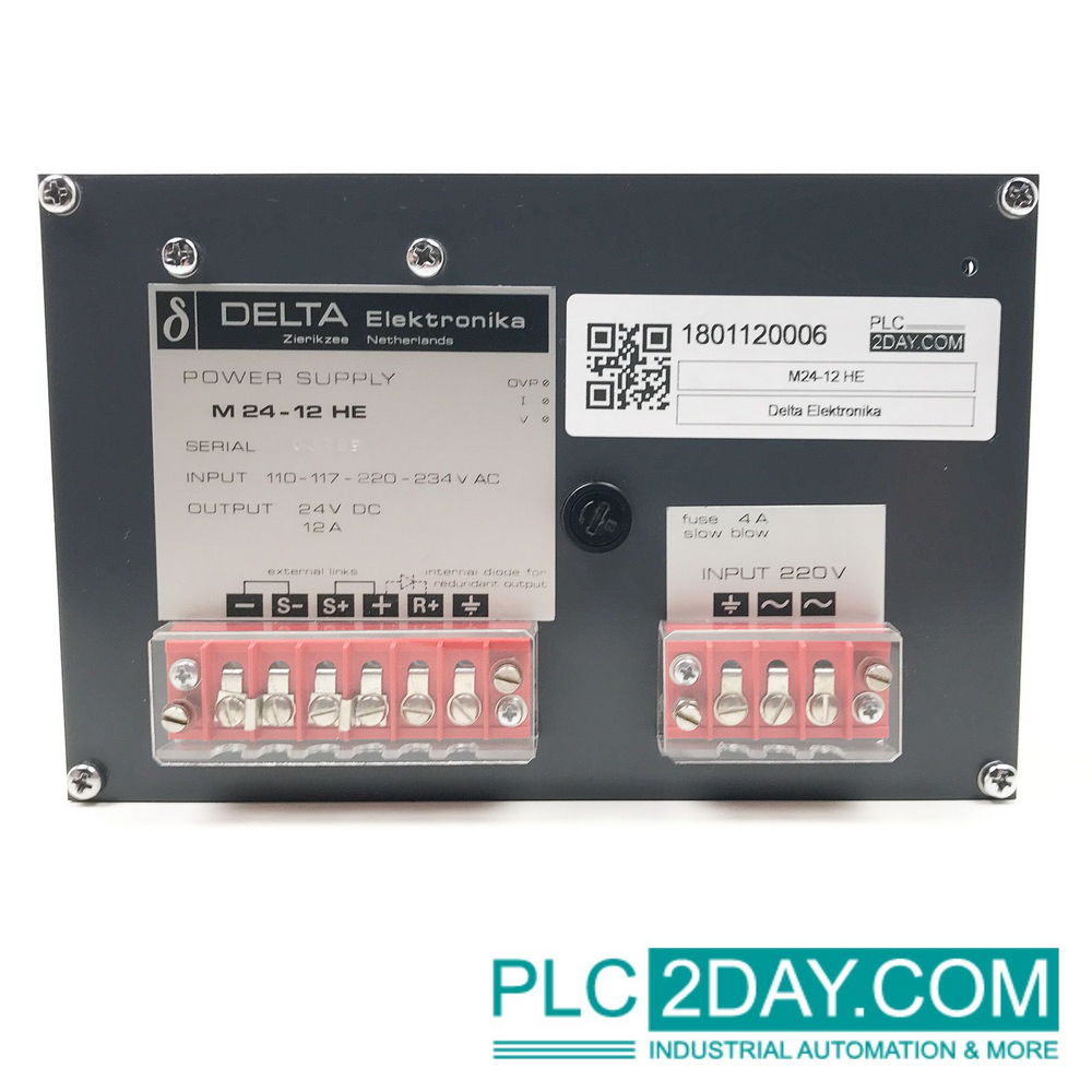 DELTA ELEKTRONIKA Power Supply M24-12 HE In 110-117-220-234V AC Out 24V DC 12A