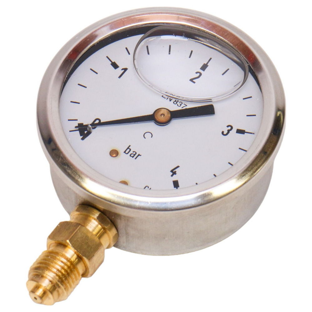 ECO Pressure gauge connection Under 63 mm Inox Glyc 0.4 bar