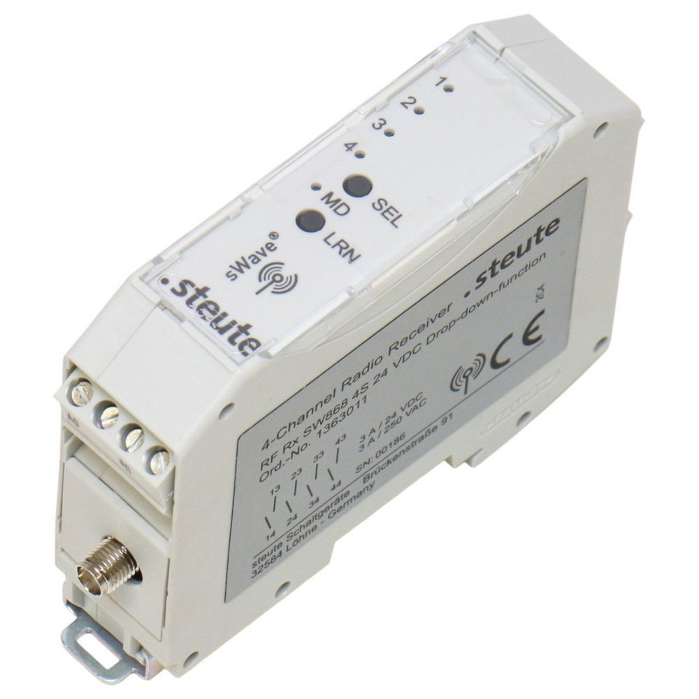 STEUTE RF Rx SW868 4S 24 VDC 1363011